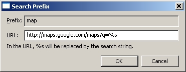 The TweakUI interface > Internet Explorer > Search > Create > map